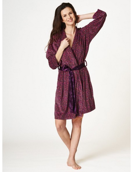 Bathrobe ladies' short thin Key LGD 640 B22