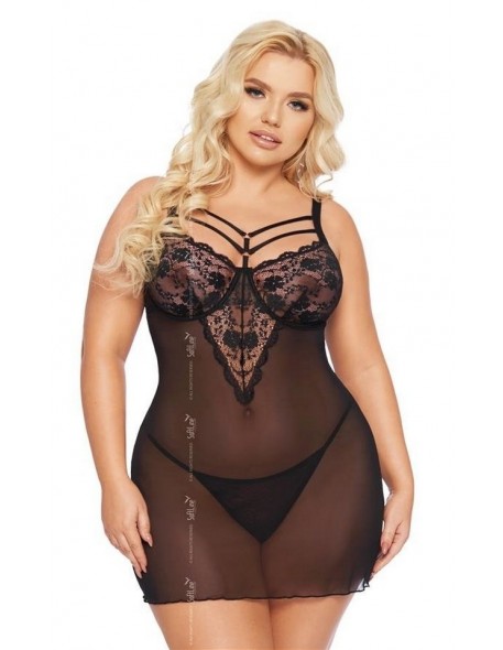 Aldona koszulka i stringi plus size, Softline